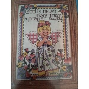 Candamar Designs‎ Prayer Away Counted Cross Stitch Kit 5x7 5098 14ct Aida